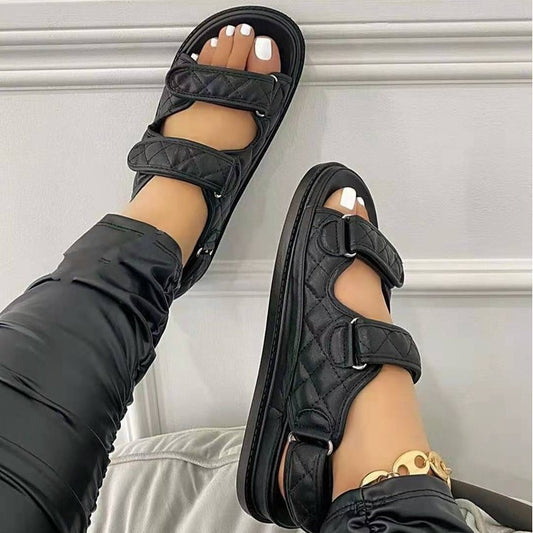 ÉVELYN – Adjustable Velcro Beach Sandals