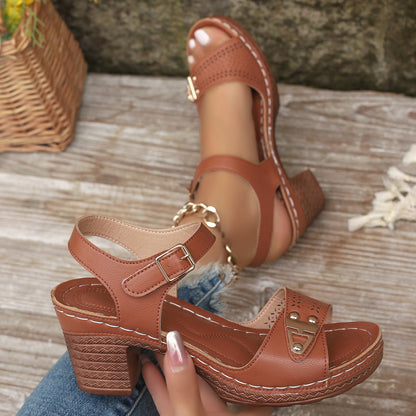 ÉVELYN – Breezy Rise High Heel Sandals