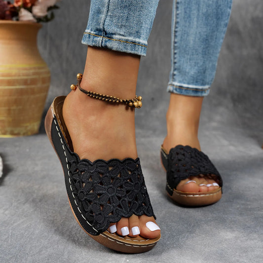 ÉVELYN – ColorPop Wedge Sandals
