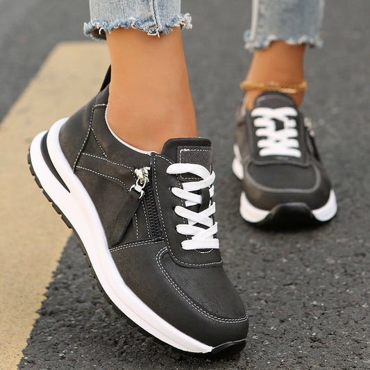 ÉVELYN – Everyday Lace-Up Flats
